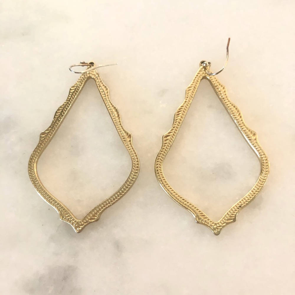 Kendra SCOTT SOPHEE GOLD DROP EARRINGS EUC